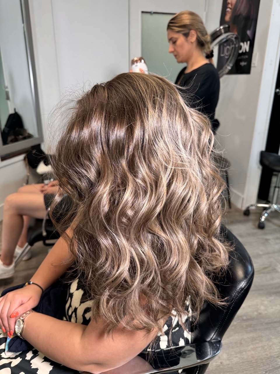 Hair result in salon