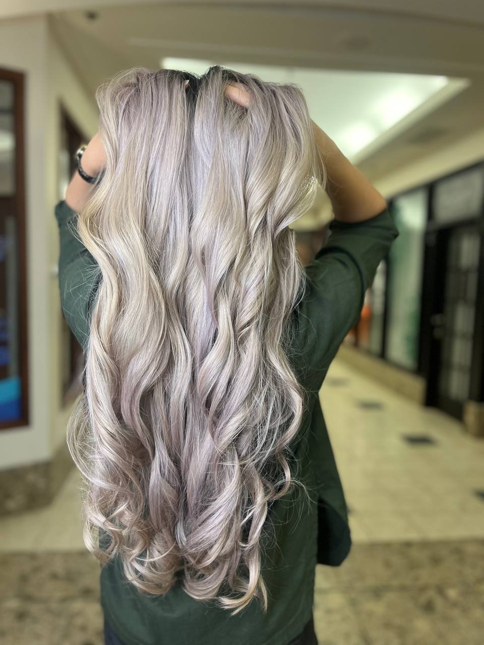 Hair result in salon