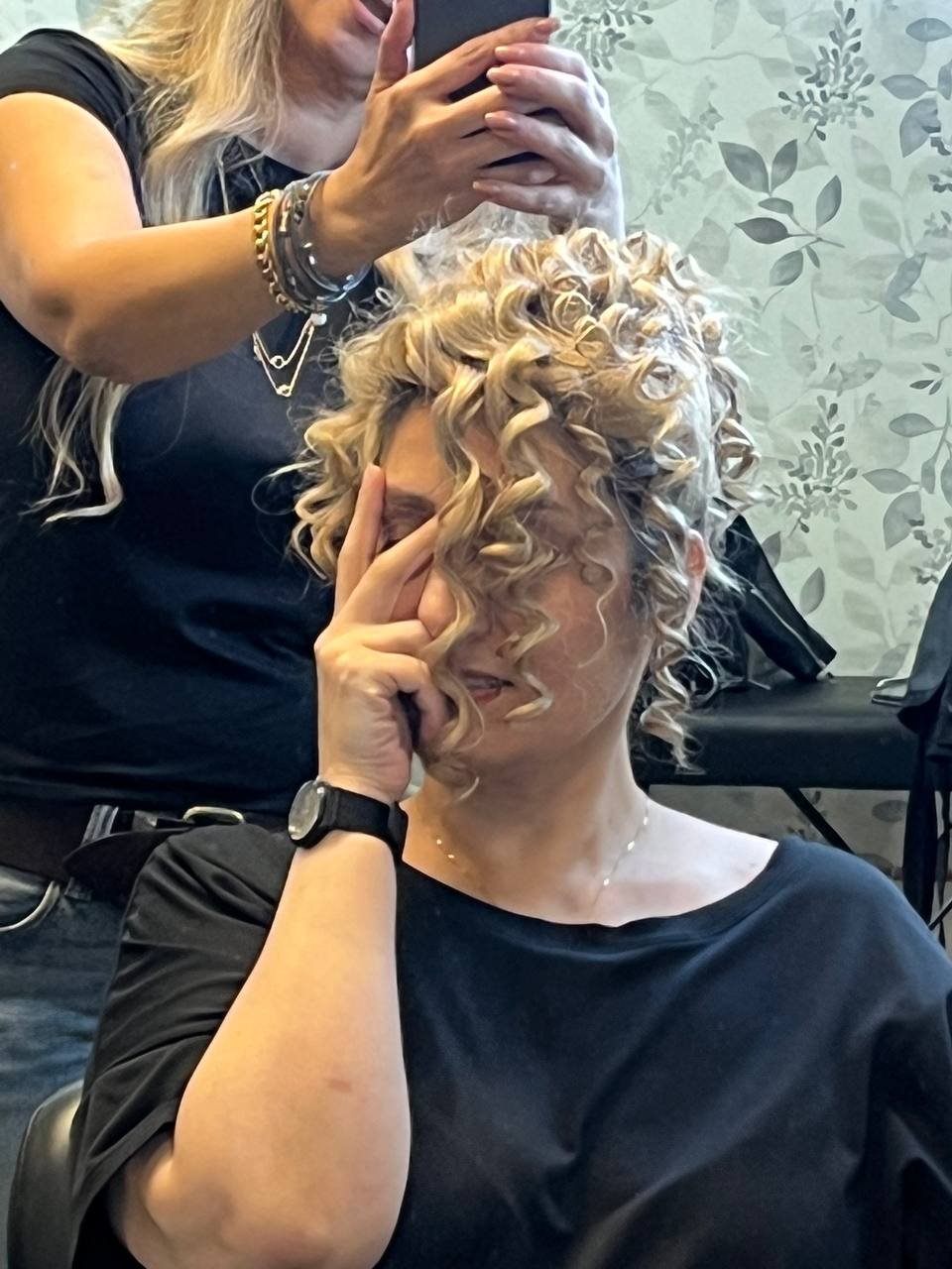 Hair result in salon