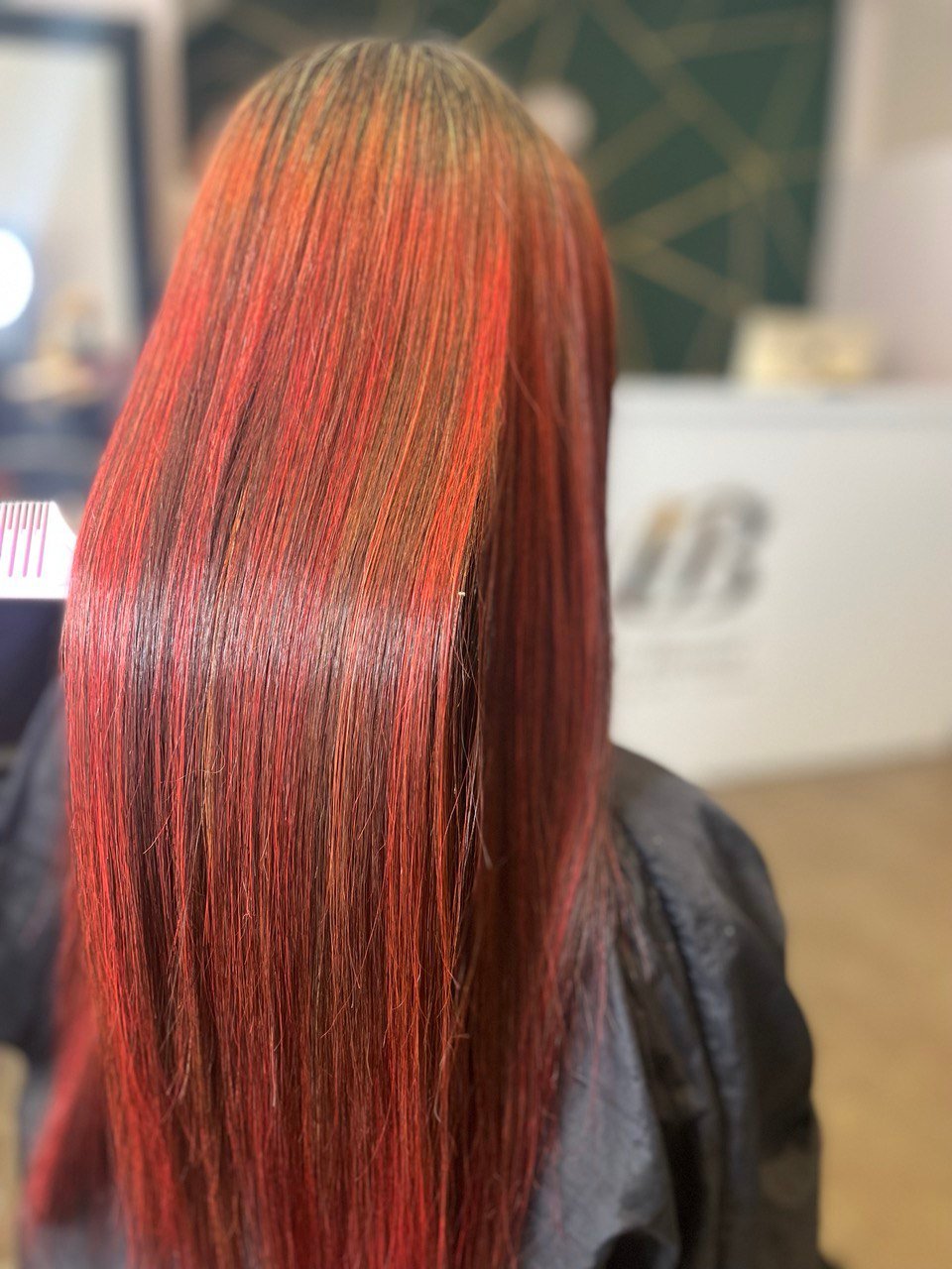 Rich red hair color