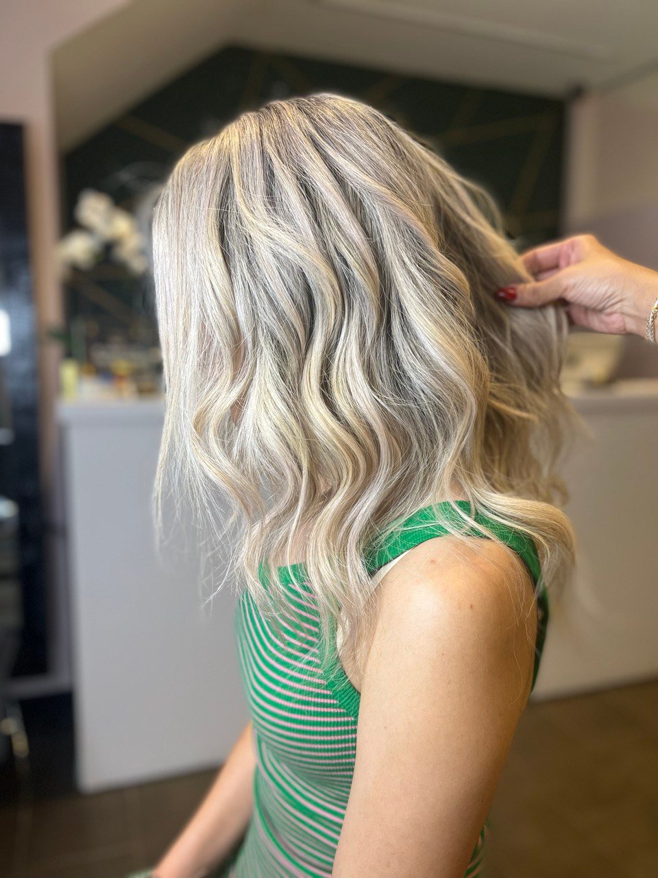 Hair result in salon