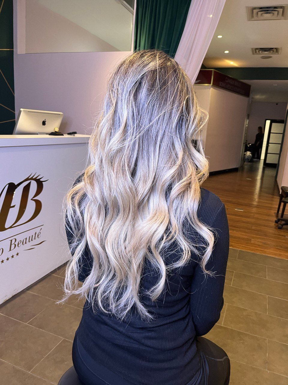 Hair result in salon